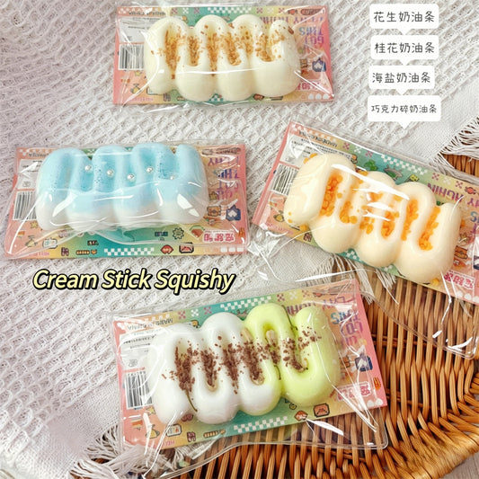"Cute dessert-themed squishy toy perfect for anxiety relief and gifting"