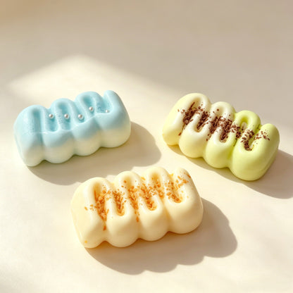"Cute dessert-themed squishy toy perfect for anxiety relief and gifting"