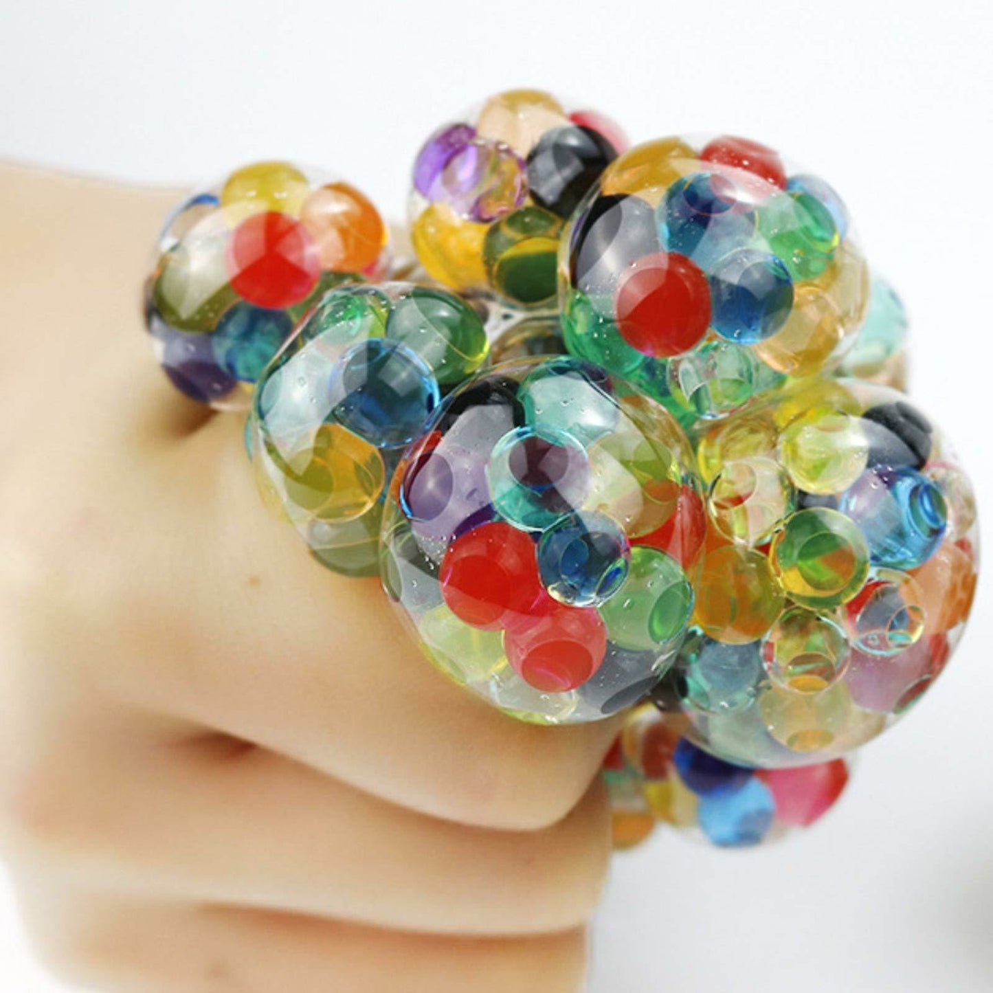 "Novelty glowing bead grape squishy toy perfect for anxiety relief and gift giving"