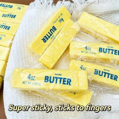 "Realistic butter stick squishy toy slow rebound stress relief fidget toy"