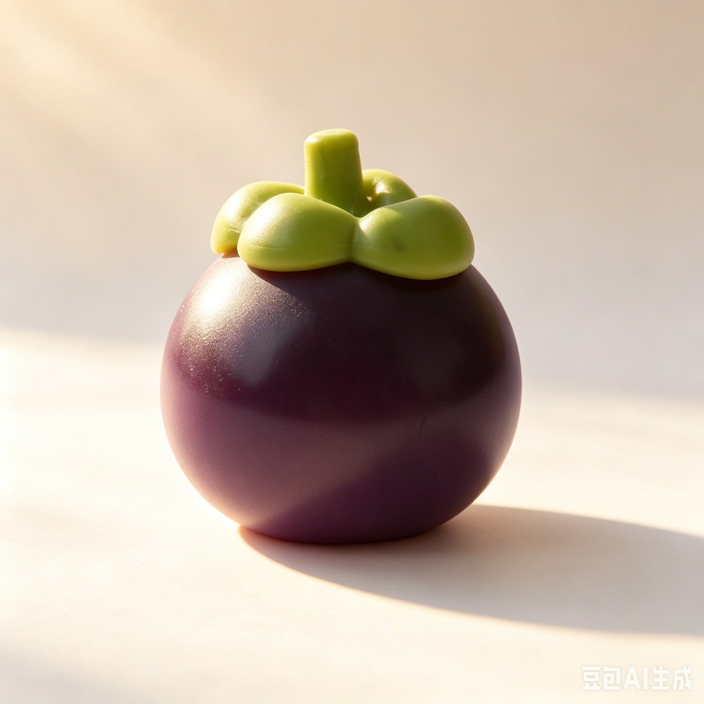 "Box packed multiple realistic mangosteen decompression fidget toys with size dimension mark"