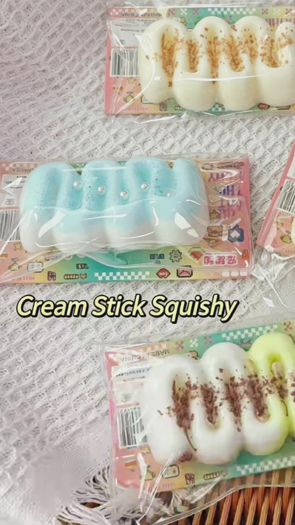 "Cute dessert-themed squishy toy perfect for anxiety relief and gifting"