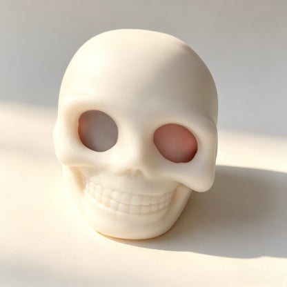 "Realistic skull-shaped decompression toy gothic-themed sensory squeeze toy"