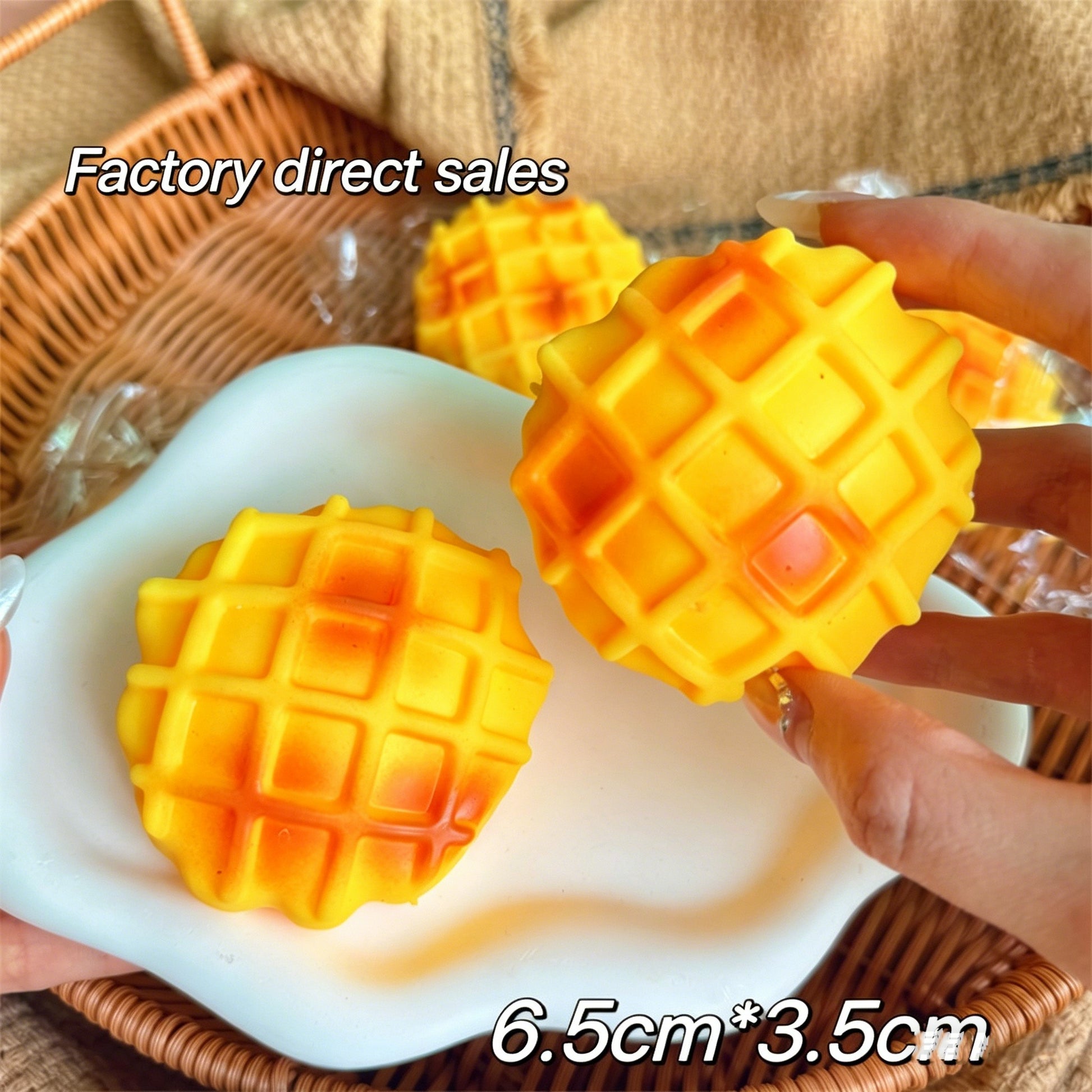 "Cute food-themed squishy toy perfect for anxiety relief and gifting"